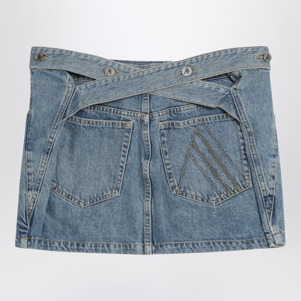 The Attico Light blue denim mini skirt The Attico