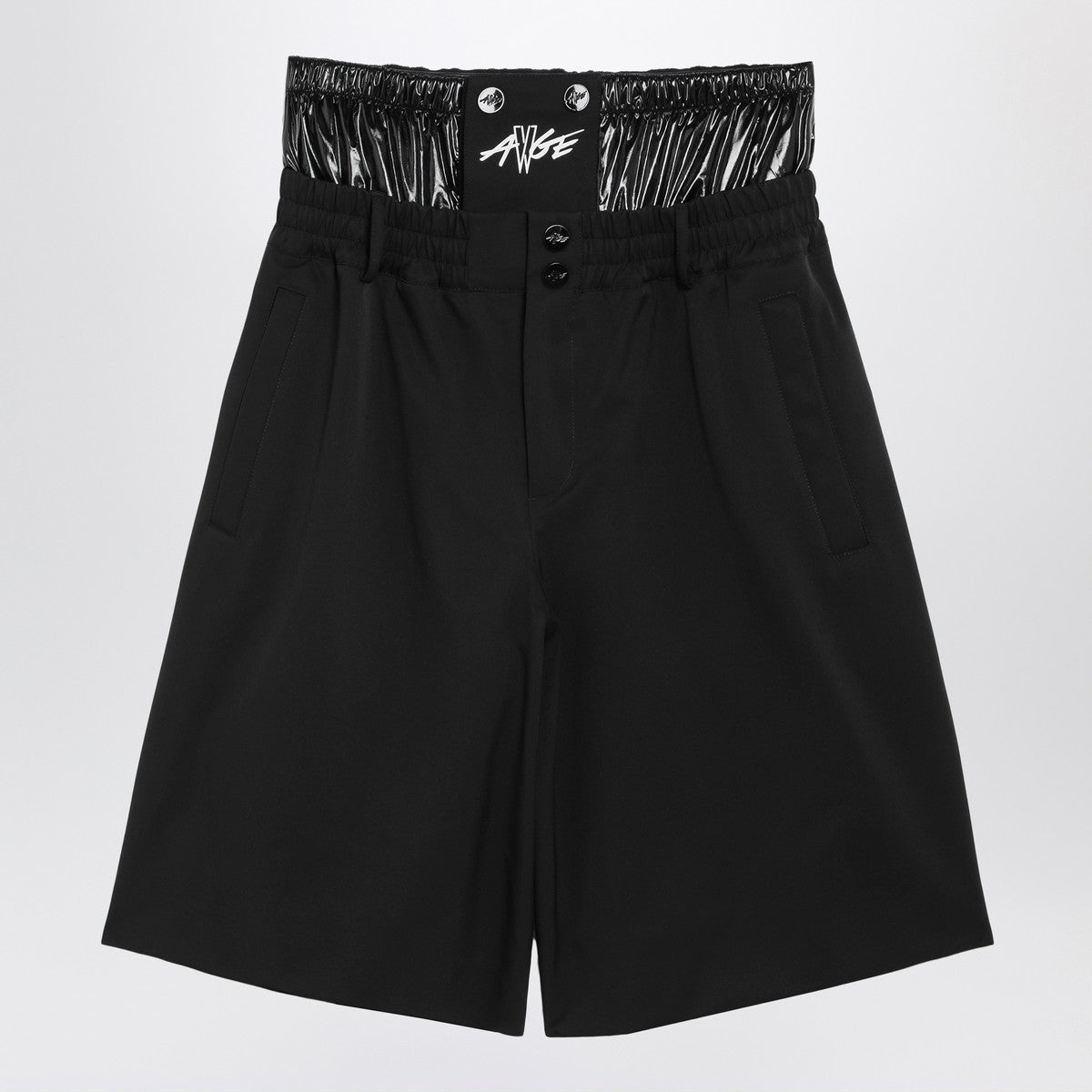 Moncler X A$AP Rocky Black nylon blend Bermuda shorts Moncler X A$AP Rocky