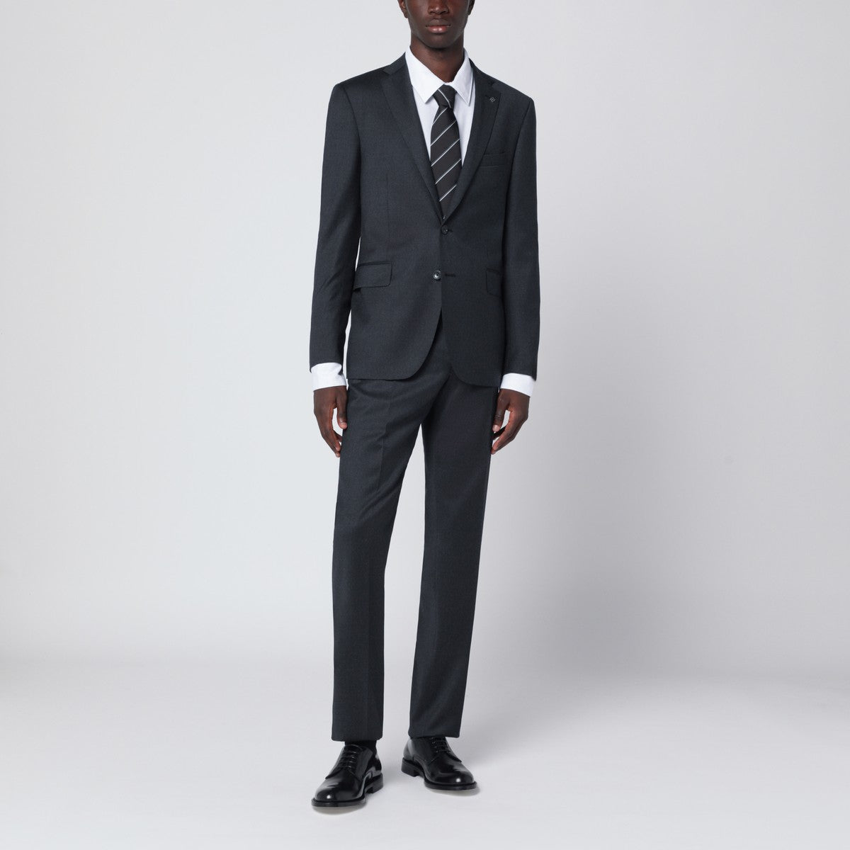 Tagliatore Gray single-breasted wool suit Tagliatore