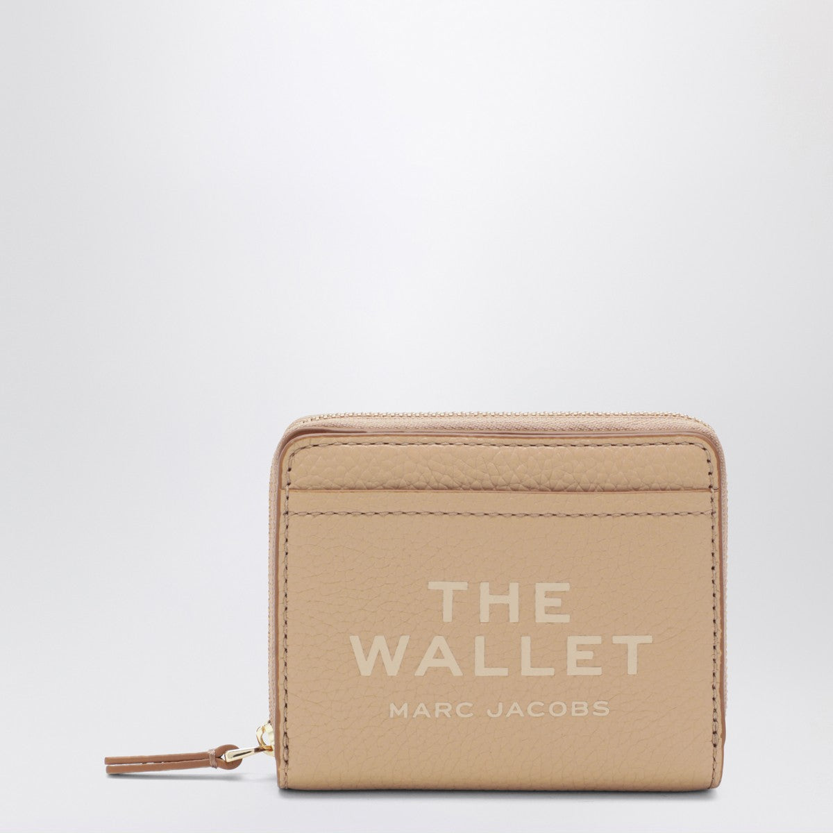 Marc Jacobs Mini beige full-grain leather wallet Marc Jacobs