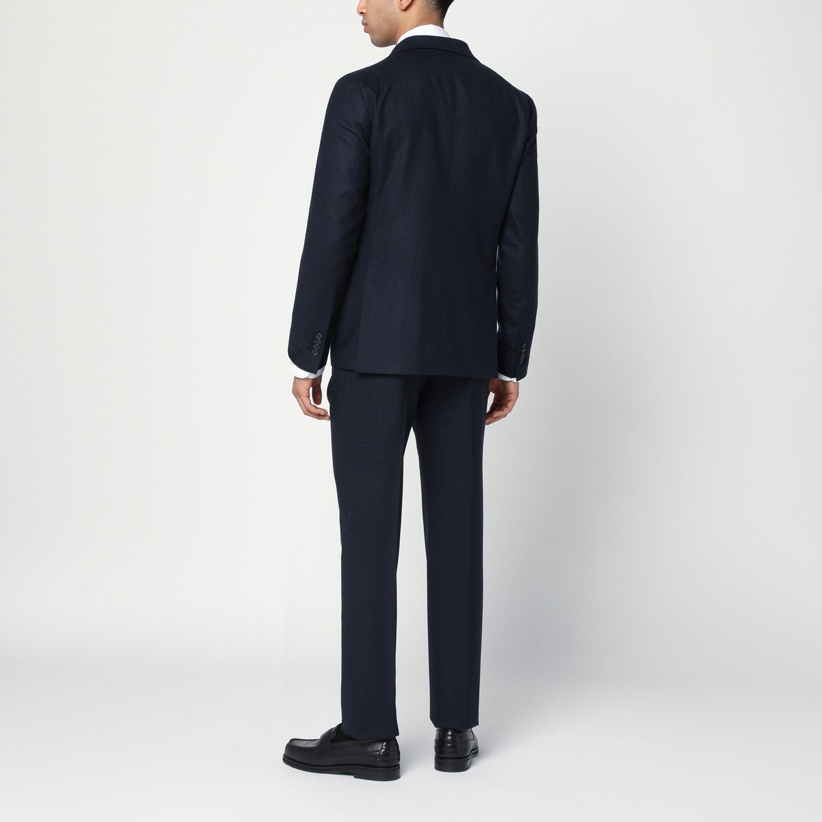 Tagliatore Single-breasted blue wool and cashmere suit Tagliatore
