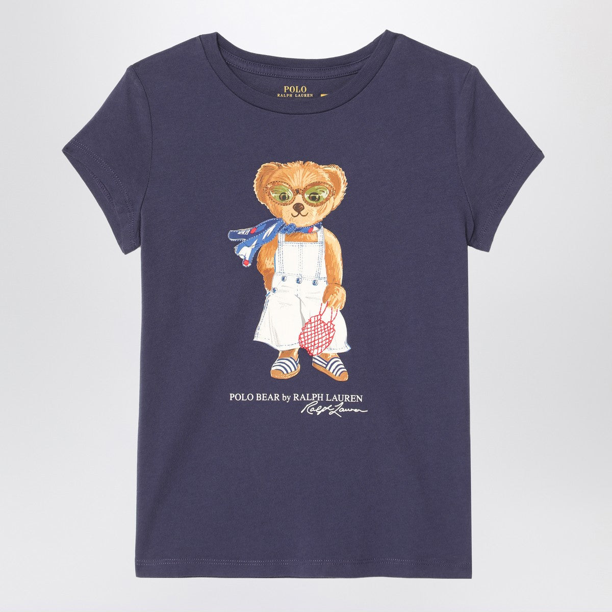 Polo Ralph Lauren Polo Bear T-shirt navy blue in cotton Polo Ralph Lauren