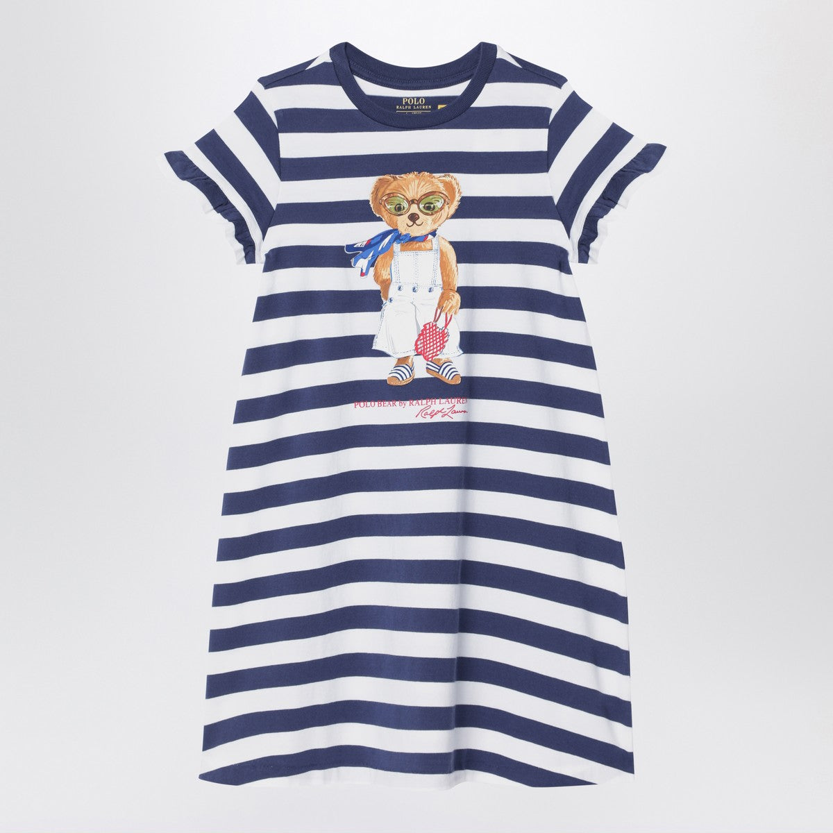 Polo Ralph Lauren Polo Bear striped dress navy blue/white Polo Ralph Lauren