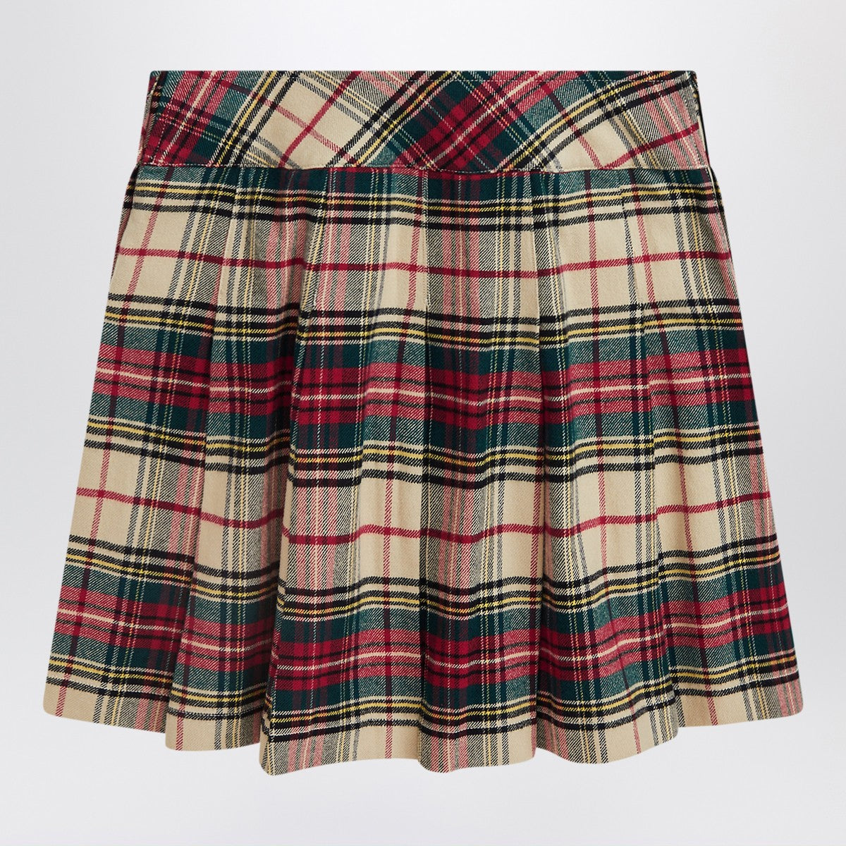 Polo Ralph Lauren Cream/red cotton twill tartan skirt Polo Ralph Lauren