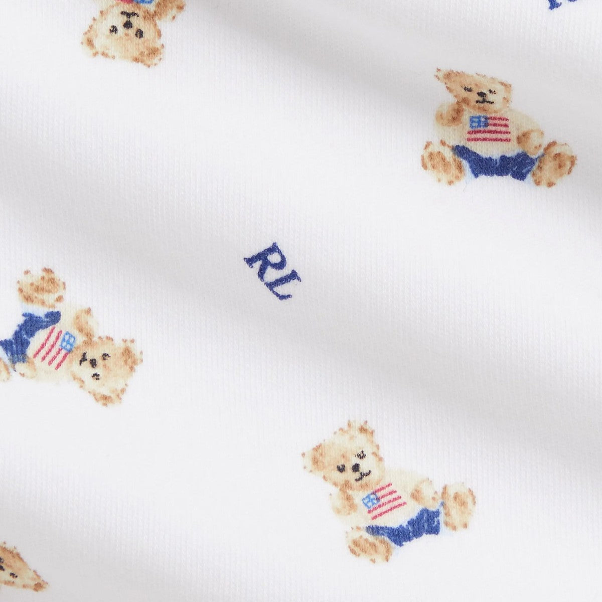Polo Ralph Lauren Three-piece Polo Bear cotton set in white Polo Ralph Lauren