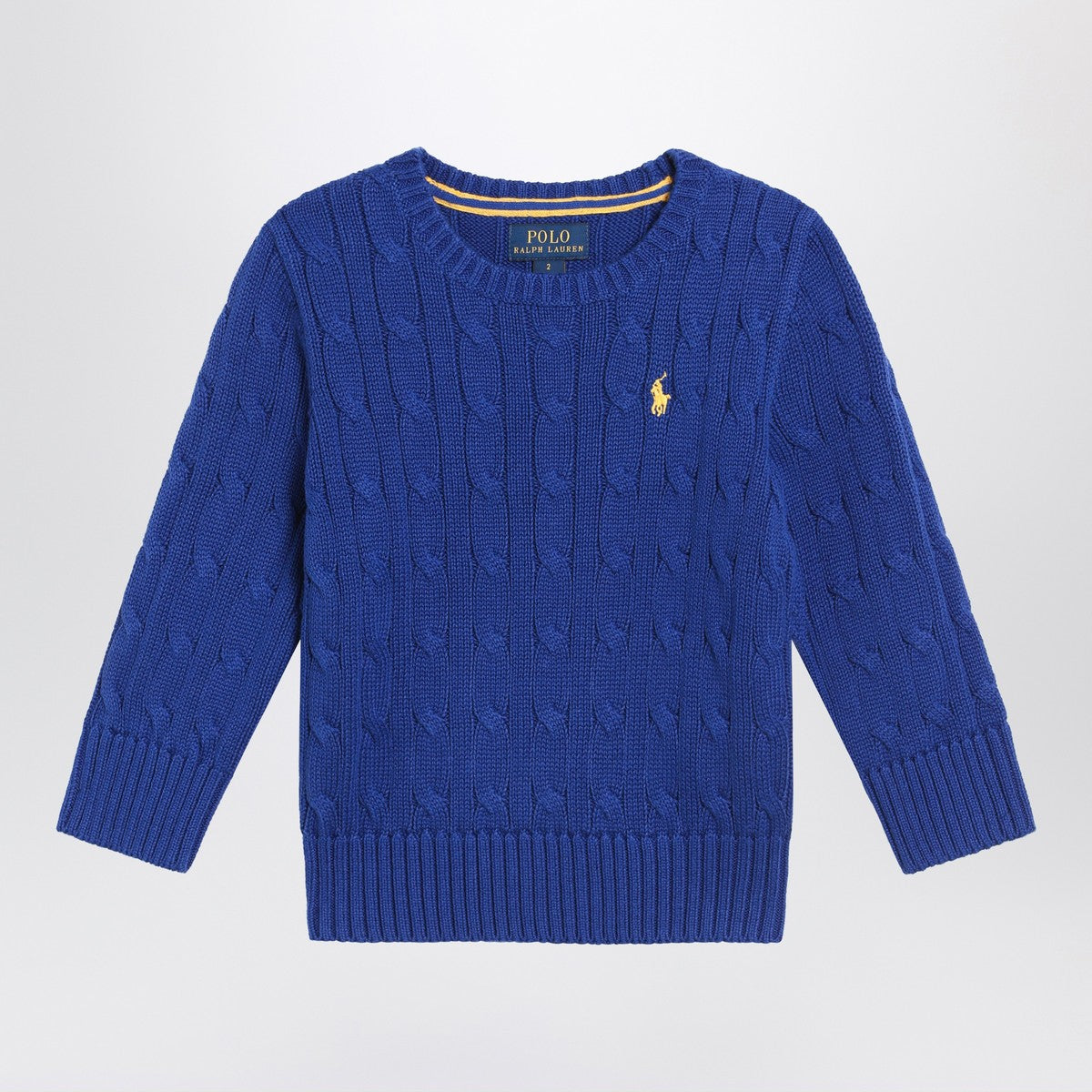 Polo Ralph Lauren Bright blue cable-knit crewneck sweater Polo Ralph Lauren