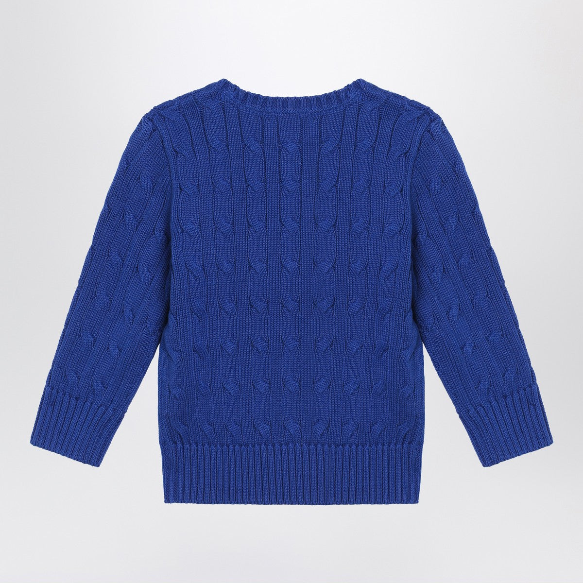 Polo Ralph Lauren Bright blue cable-knit crewneck sweater Polo Ralph Lauren