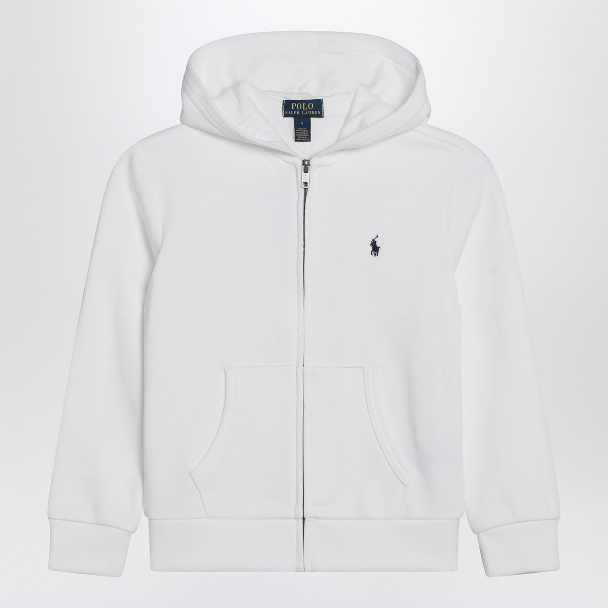 Polo Ralph Lauren White zip-up sweatshirt in cotton blend Polo Ralph Lauren