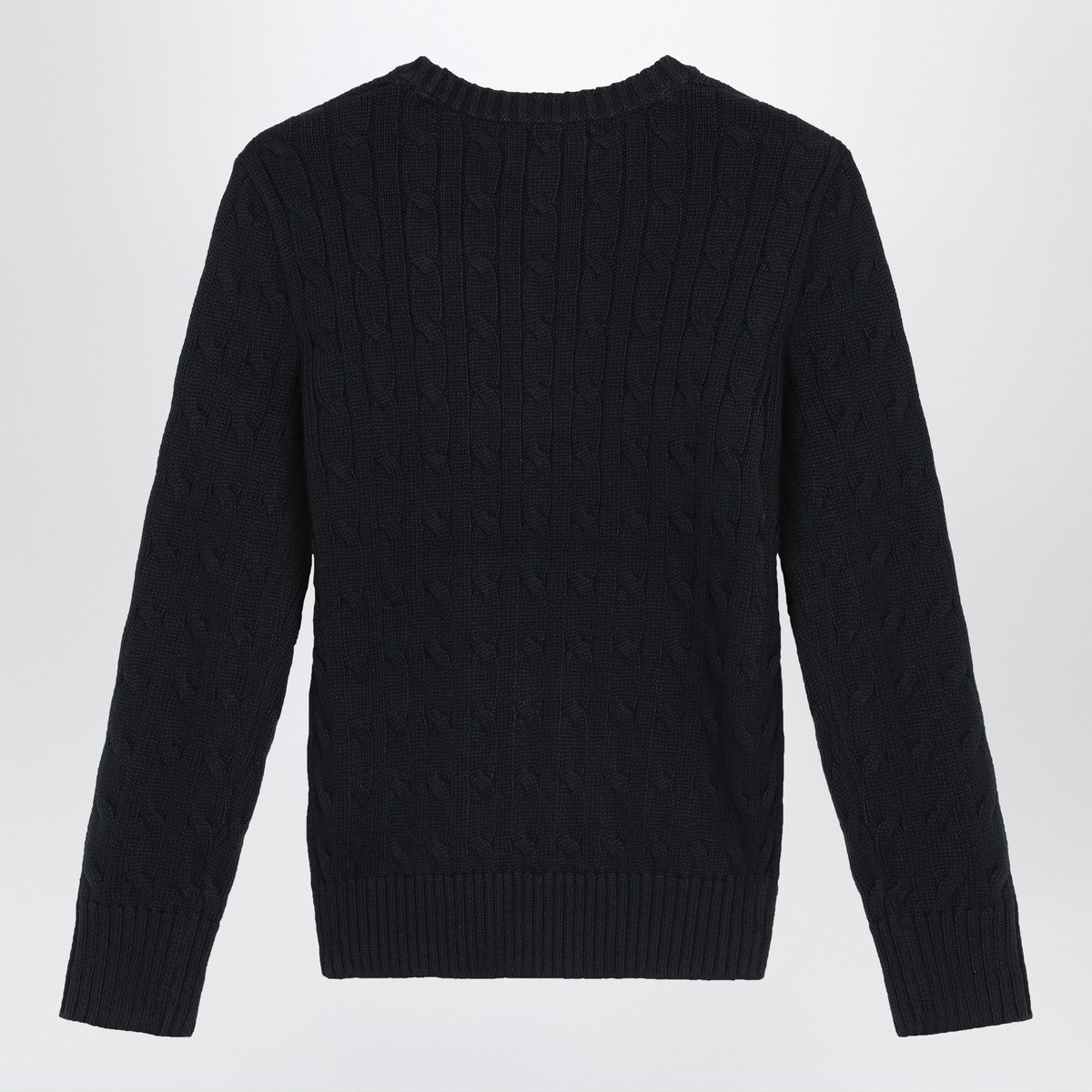 Polo Ralph Lauren Black cable-knit crewneck sweater Polo Ralph Lauren