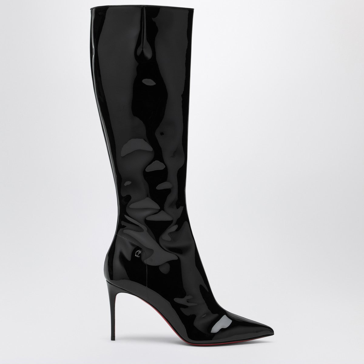Christian Louboutin High black patent leather boot Christian Louboutin