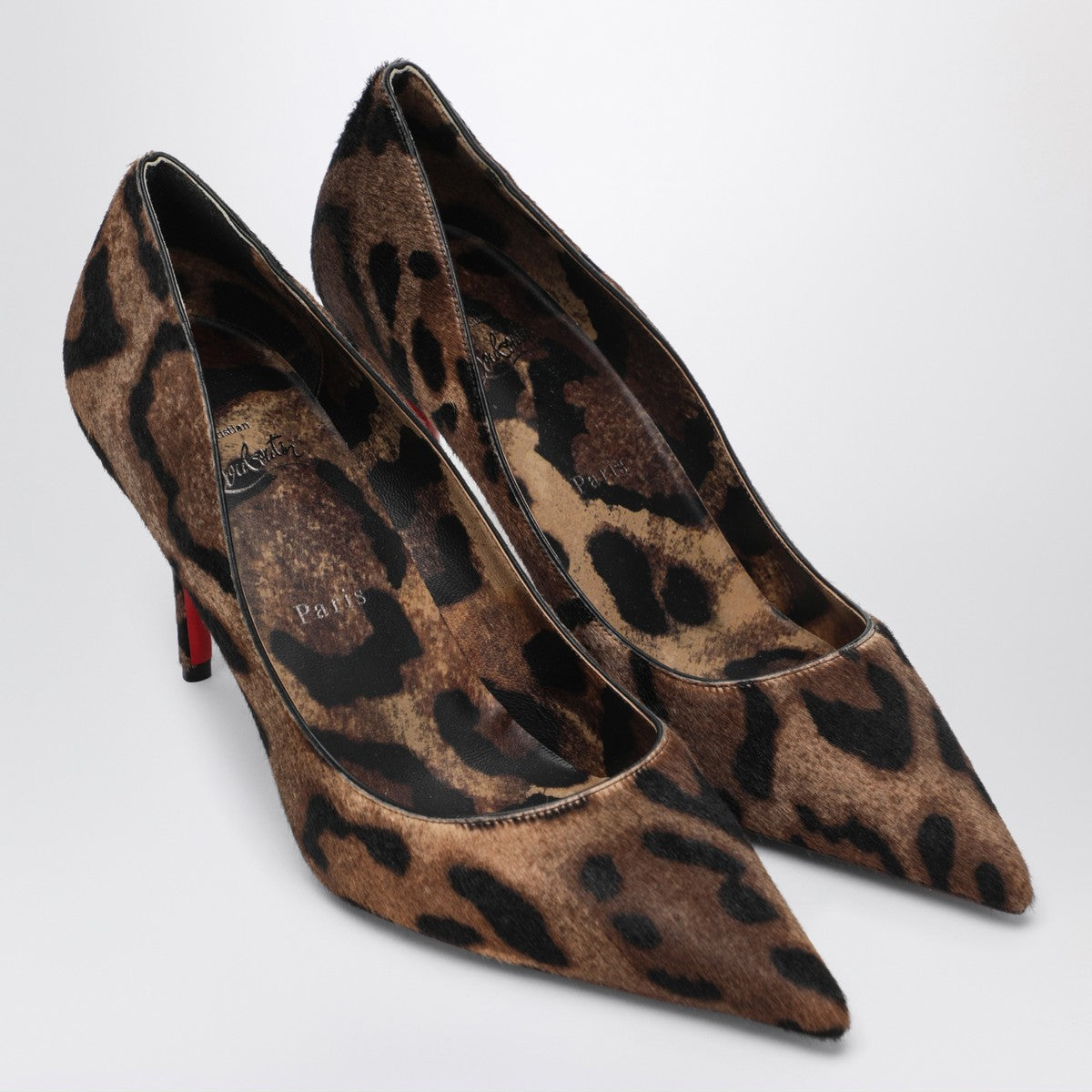 Christian Louboutin Miss Z pony skin pumps with leopard print Christian Louboutin