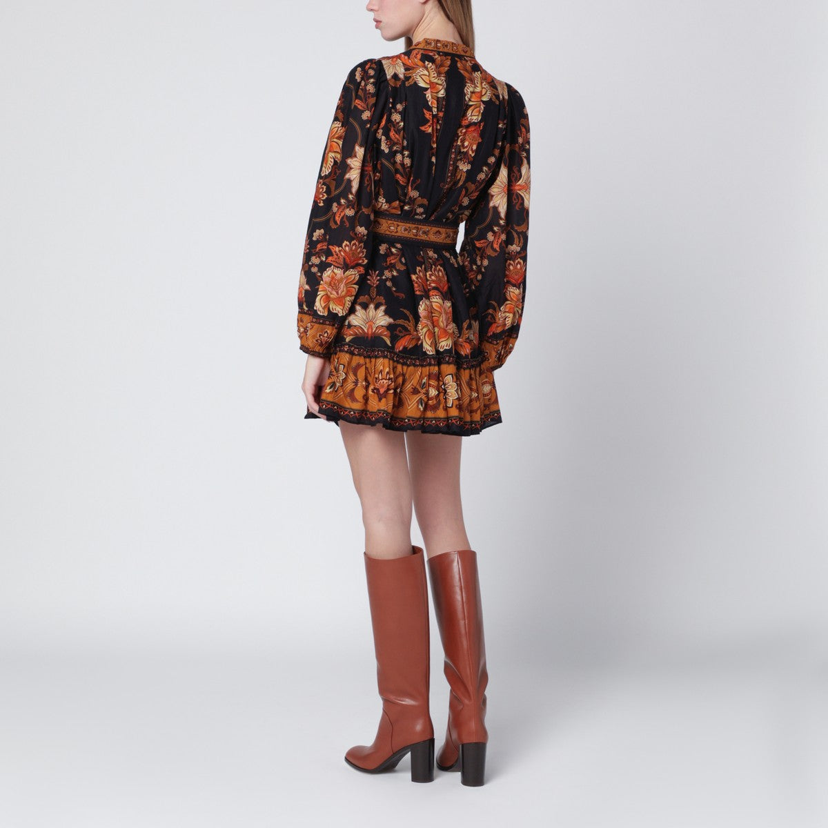 FARM Rio Black Majestic Garden mini dress FARM Rio