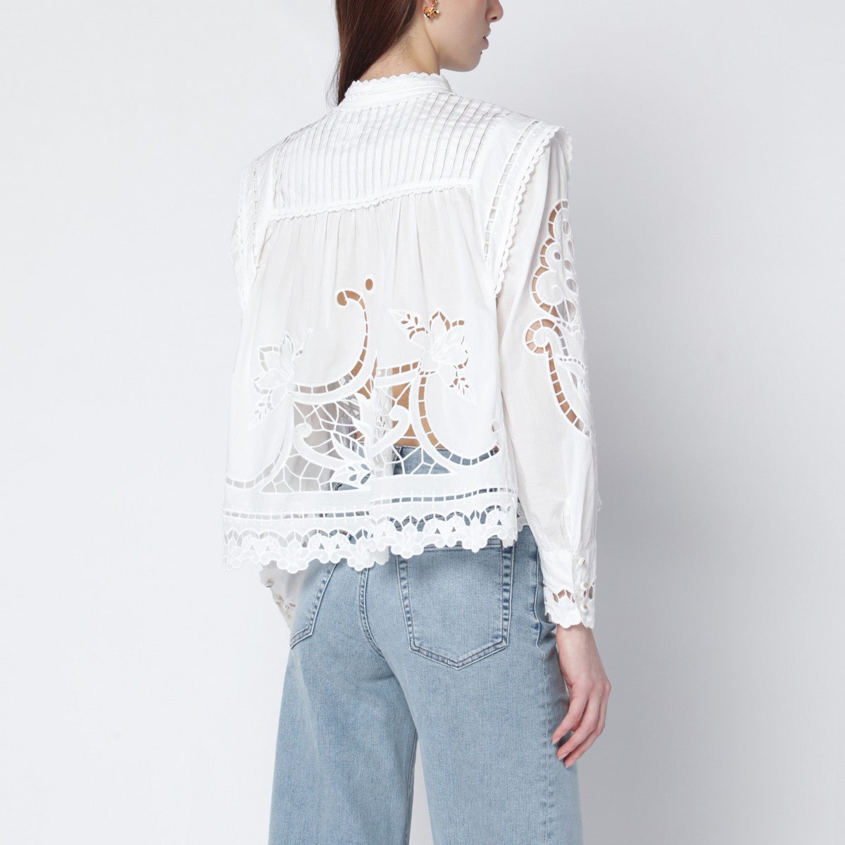 FARM Rio Richelieu white cotton blouse FARM Rio