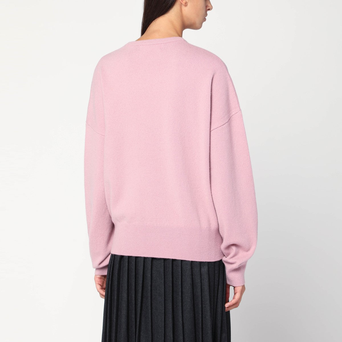 extreme cashmere Pink cashmere crew neck sweater extreme cashmere