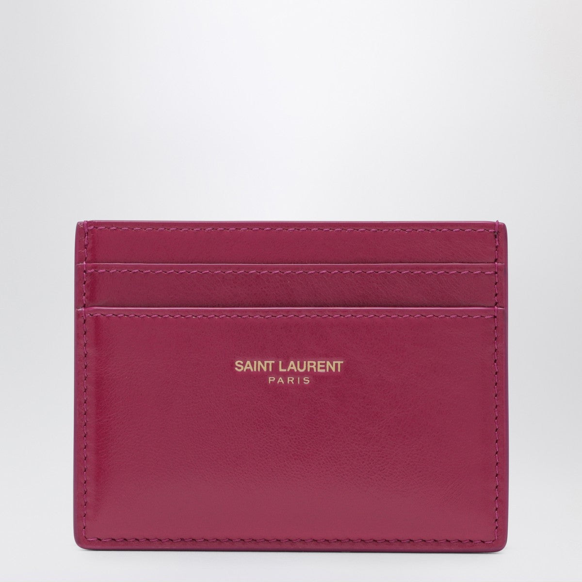Saint Laurent Fuchsia leather credit card holder Saint Laurent
