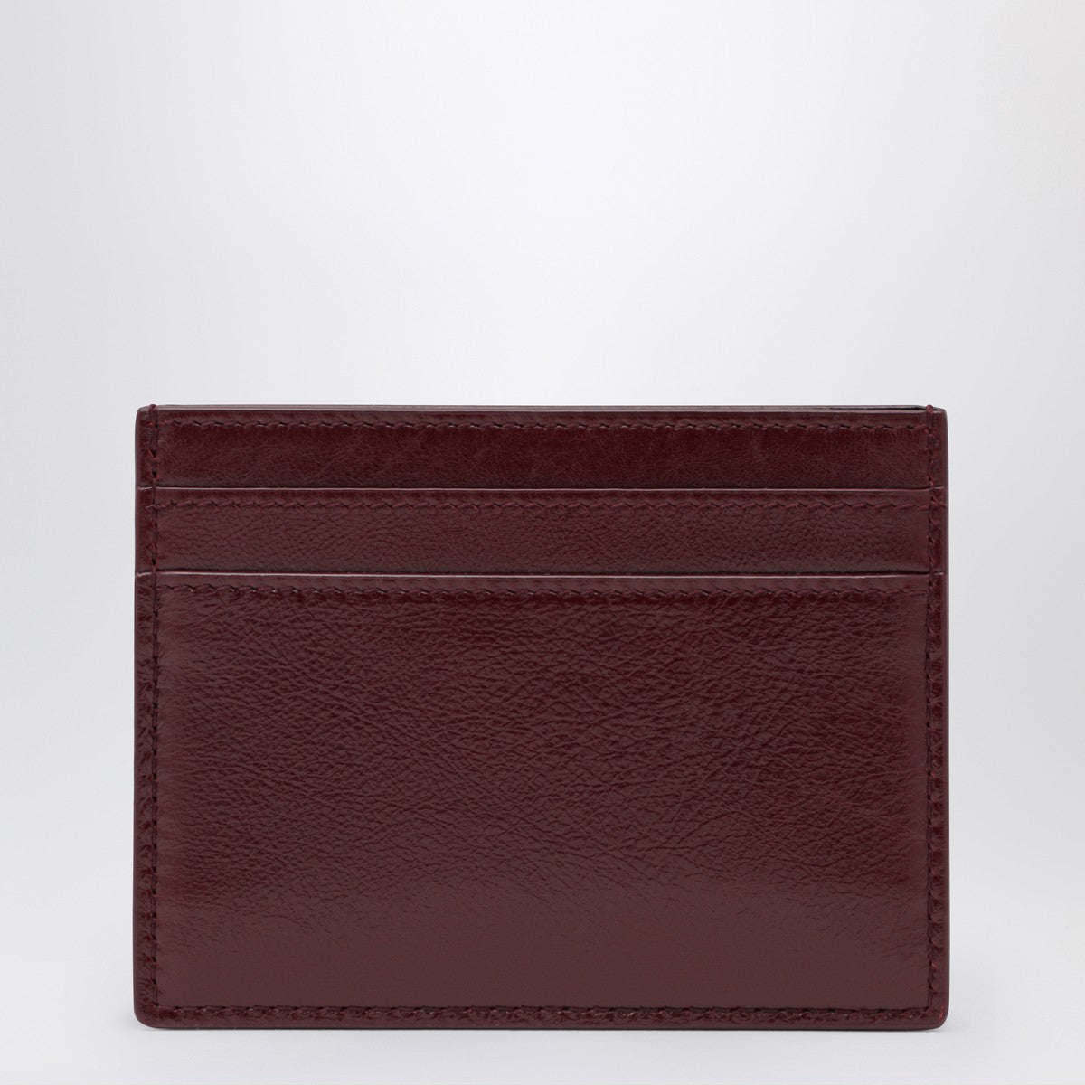 Saint Laurent Dark ruby leather credit card holder Saint Laurent