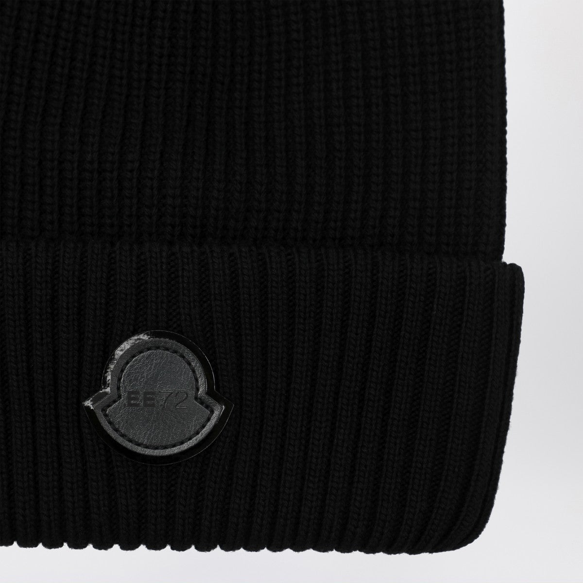 Moncler X Edward Enninful Black wool beanie Moncler X Edward Enninful