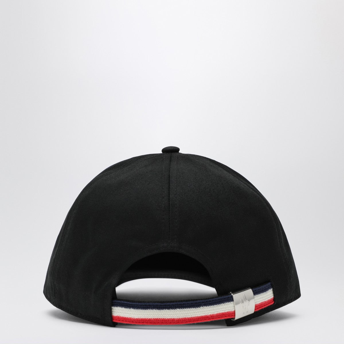 Moncler Black cotton gabardine baseball cap Moncler
