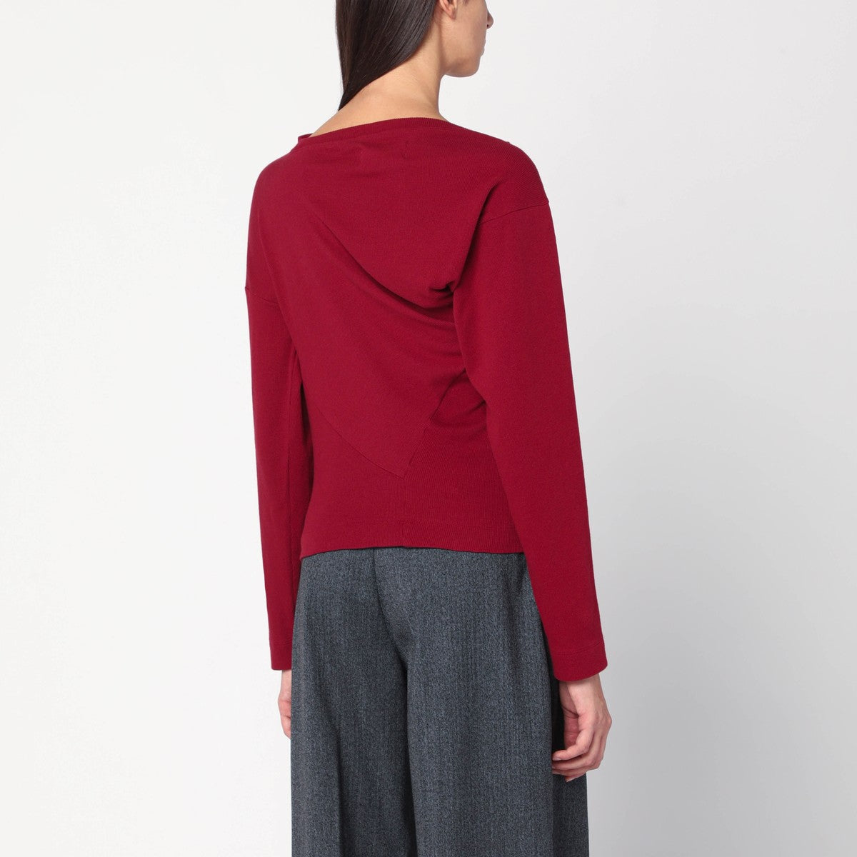 Vivienne Westwood Brick red asymmetrical top with Orb logo Vivienne Westwood