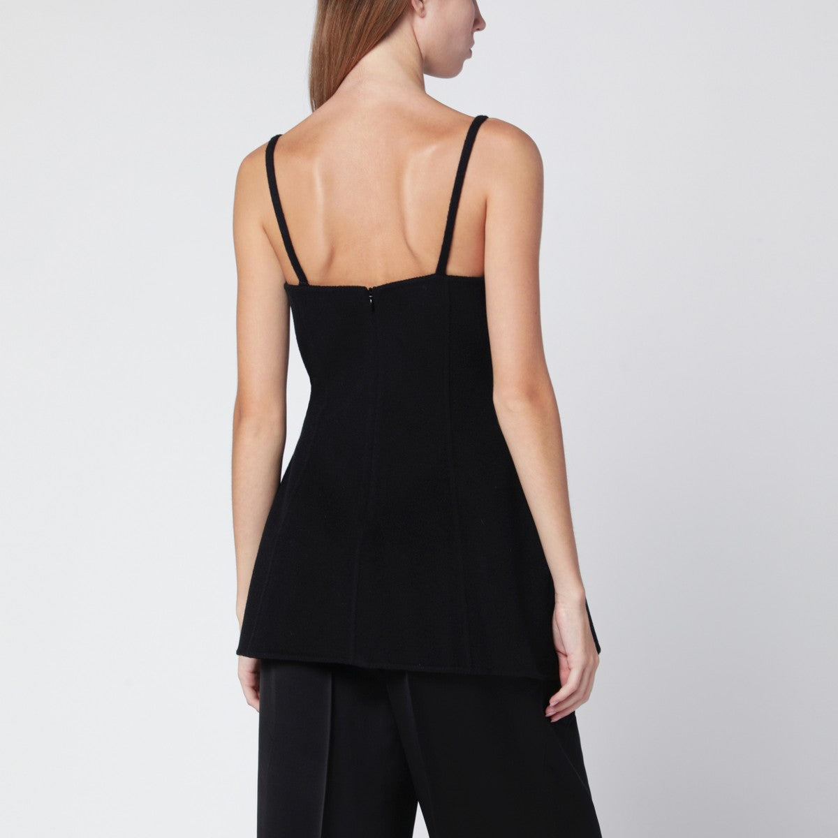 Róhe Black wool bustier top Róhe