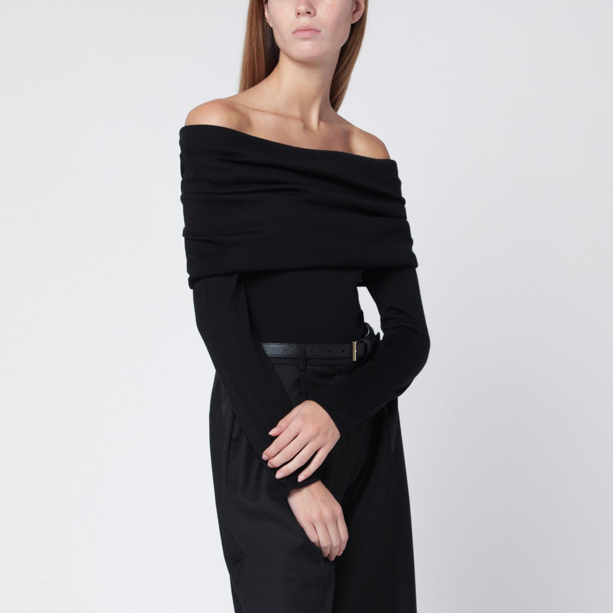 ALMADA LABEL Cara sweater in black silk and cashmere ALMADA LABEL