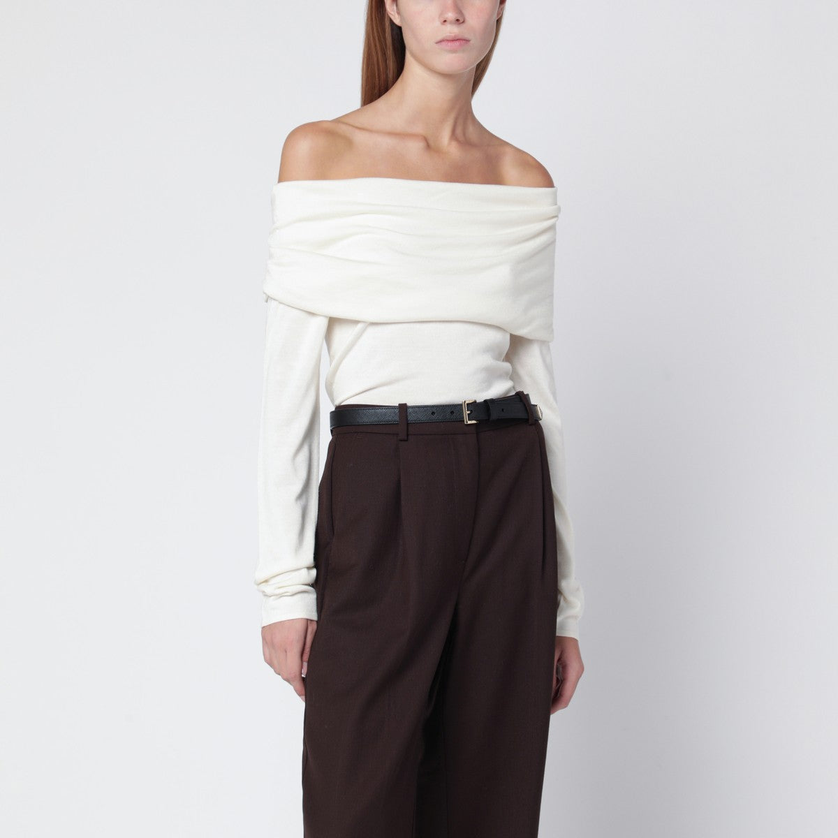 ALMADA LABEL Cara sweater in cream silk and cashmere ALMADA LABEL