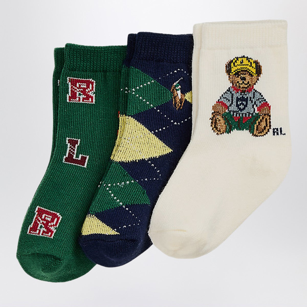 Polo Ralph Lauren Set of three Polo Bear socks Polo Ralph Lauren