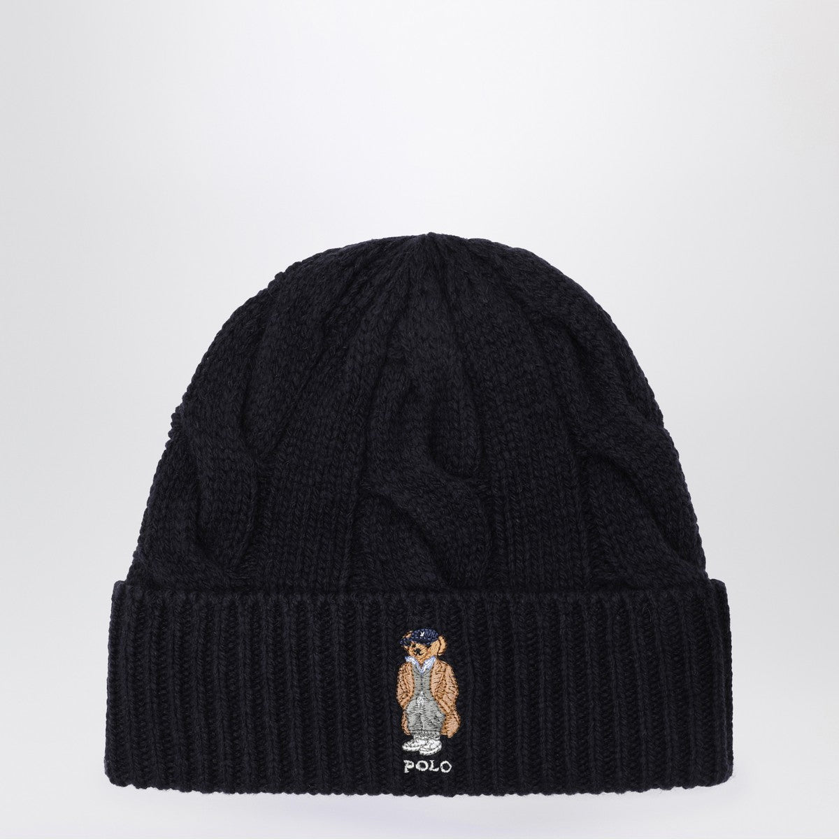 Polo Ralph Lauren Navy blue wool Polo Bear hat Polo Ralph Lauren