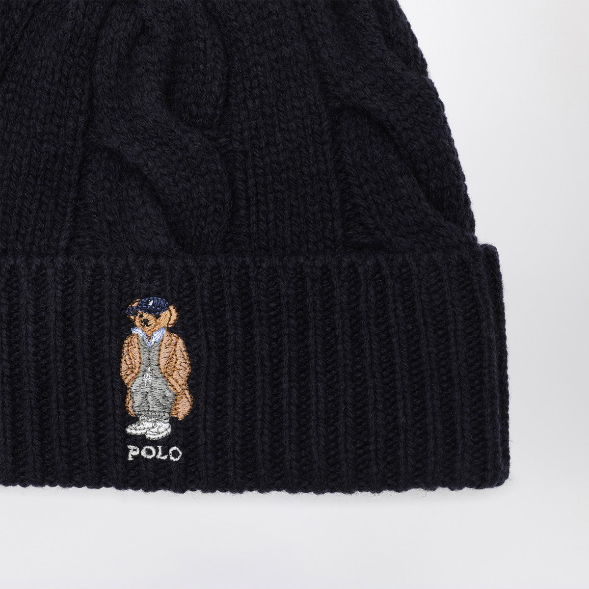 Polo Ralph Lauren Navy blue wool Polo Bear hat Polo Ralph Lauren