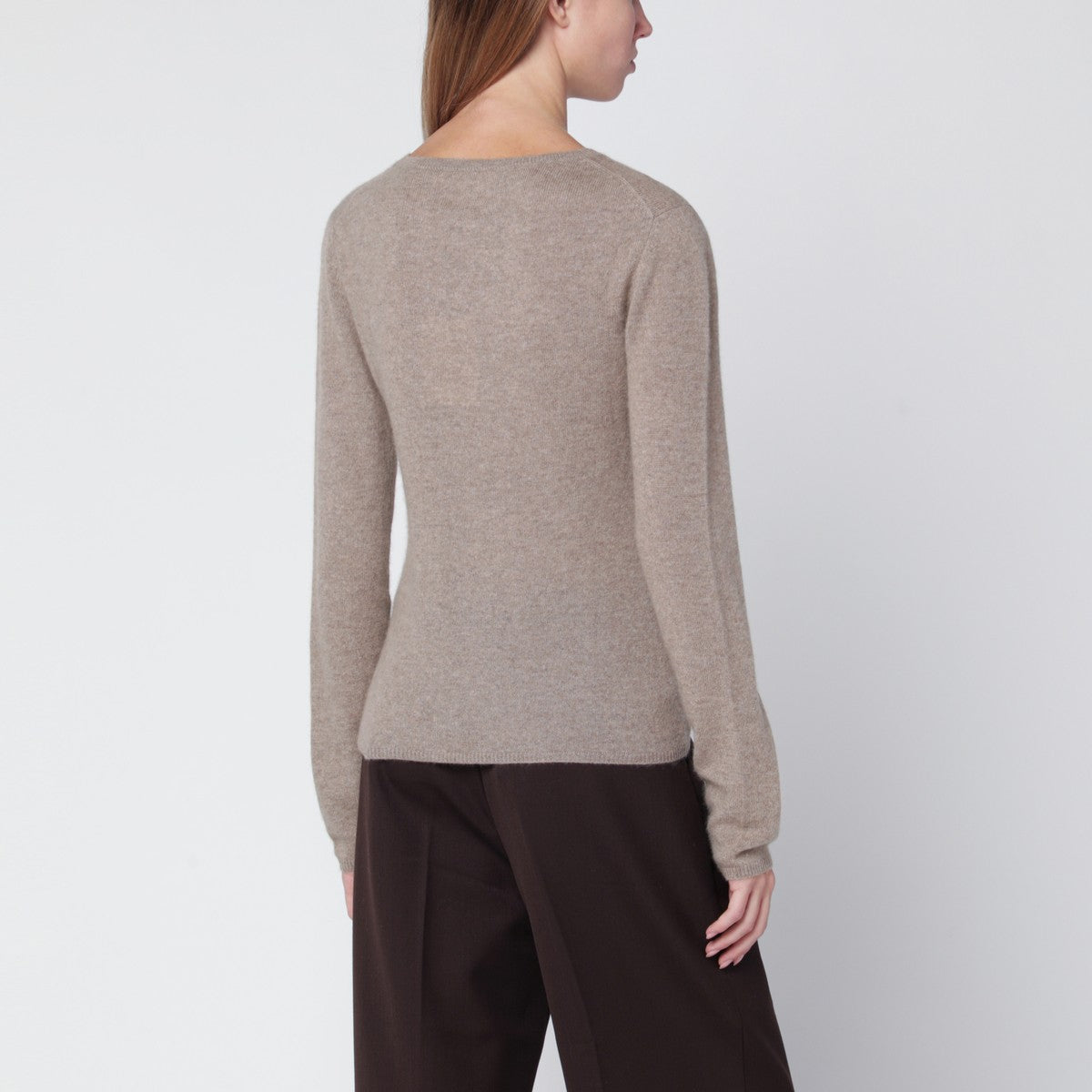 ALMADA LABEL Awa sweater in beige organic cashmere ALMADA LABEL