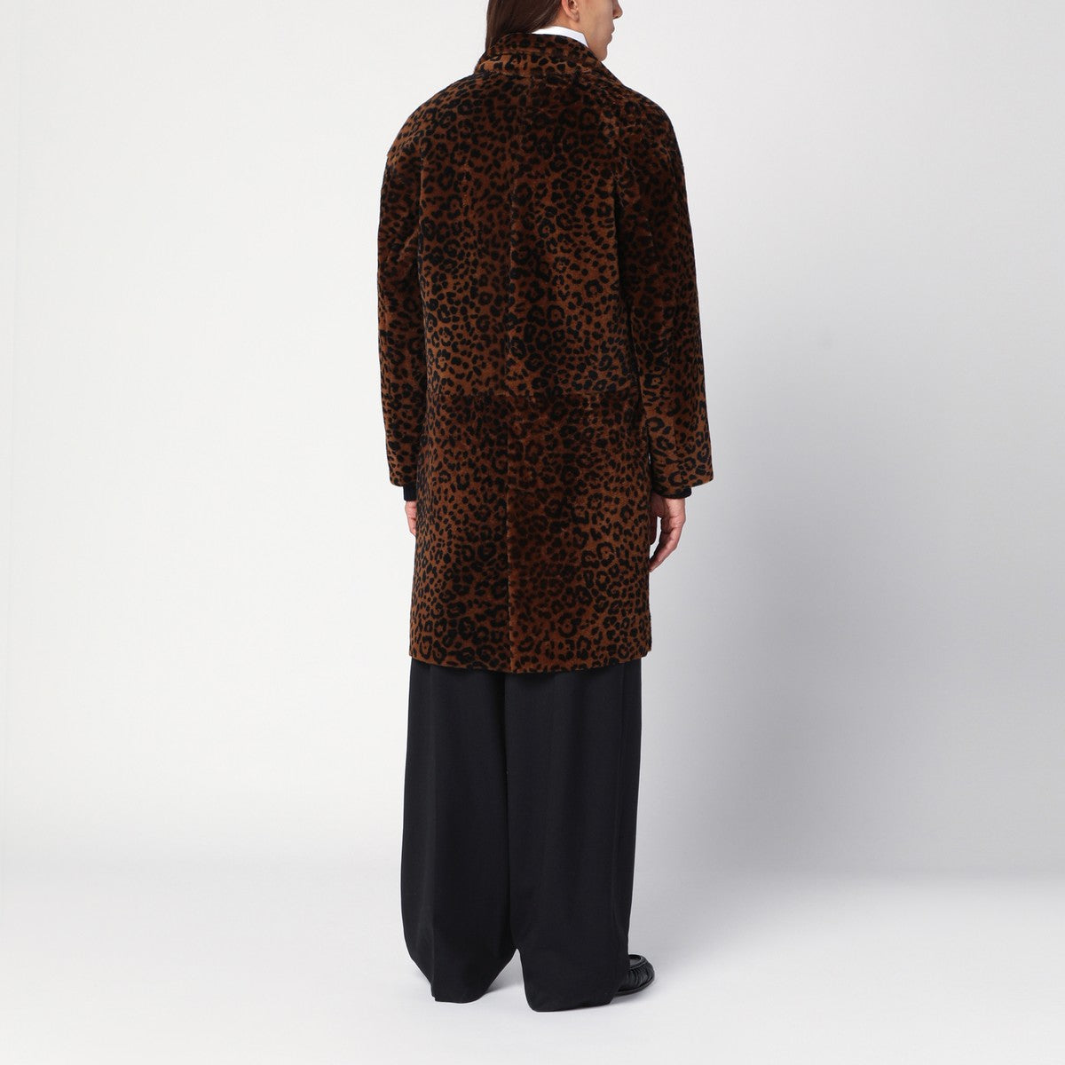 Salvatore Santoro Animal-print leather coat Salvatore Santoro