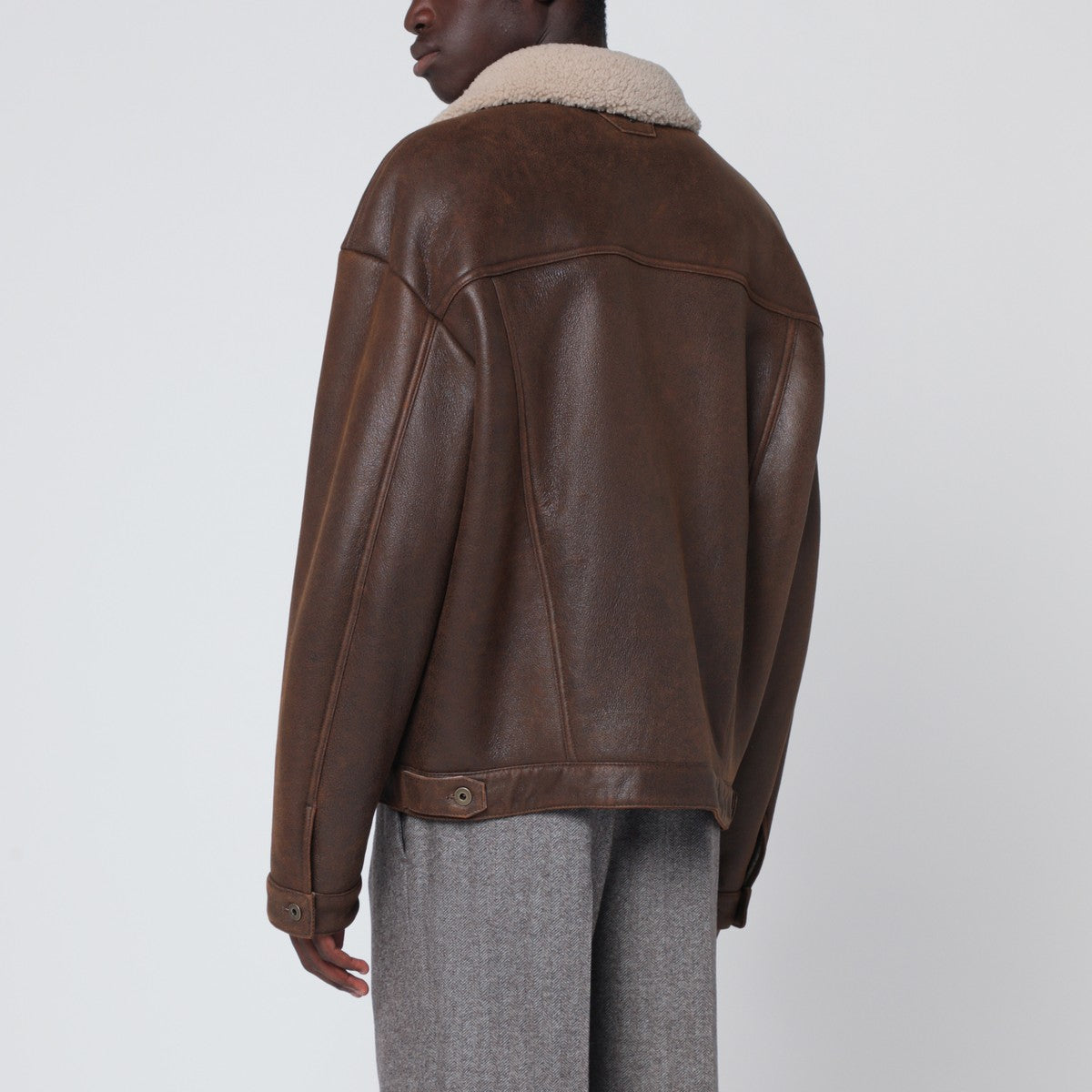 Salvatore Santoro Burnt brown leather jacket Salvatore Santoro