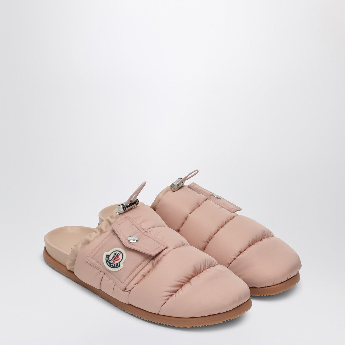 Moncler Pink nylon mule Mon Pocket Moncler