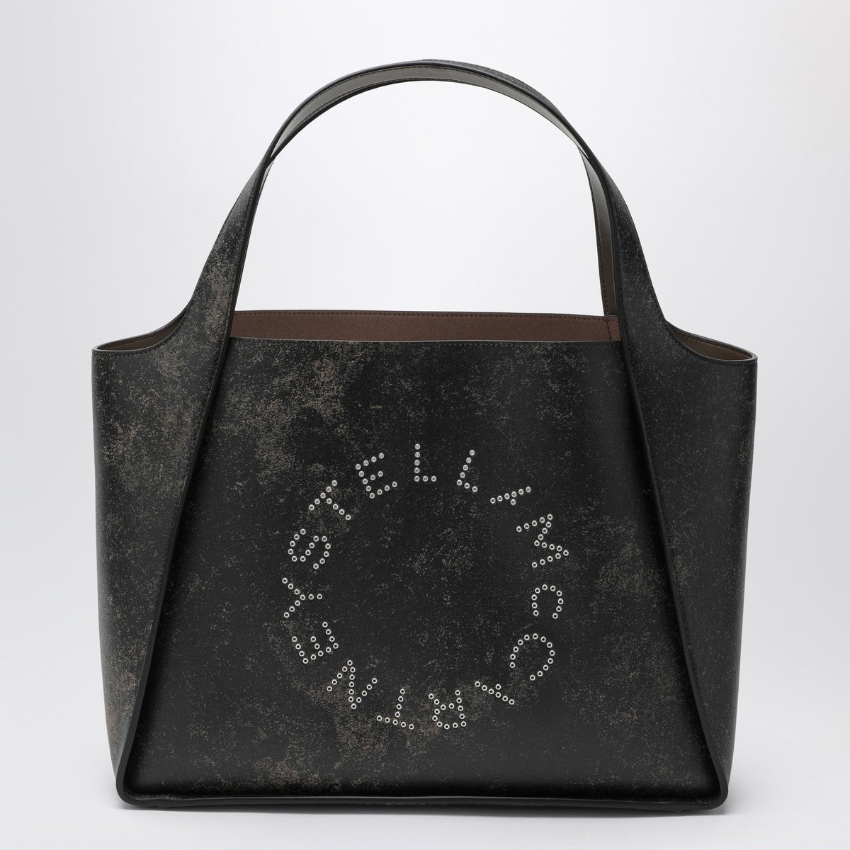 Stella McCartney Large Stella Logo bag with aged effect Stella McCartney