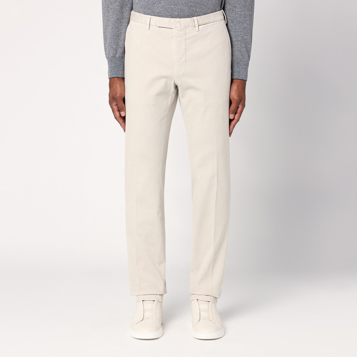 Santaniello Light beige cotton trousers Santaniello