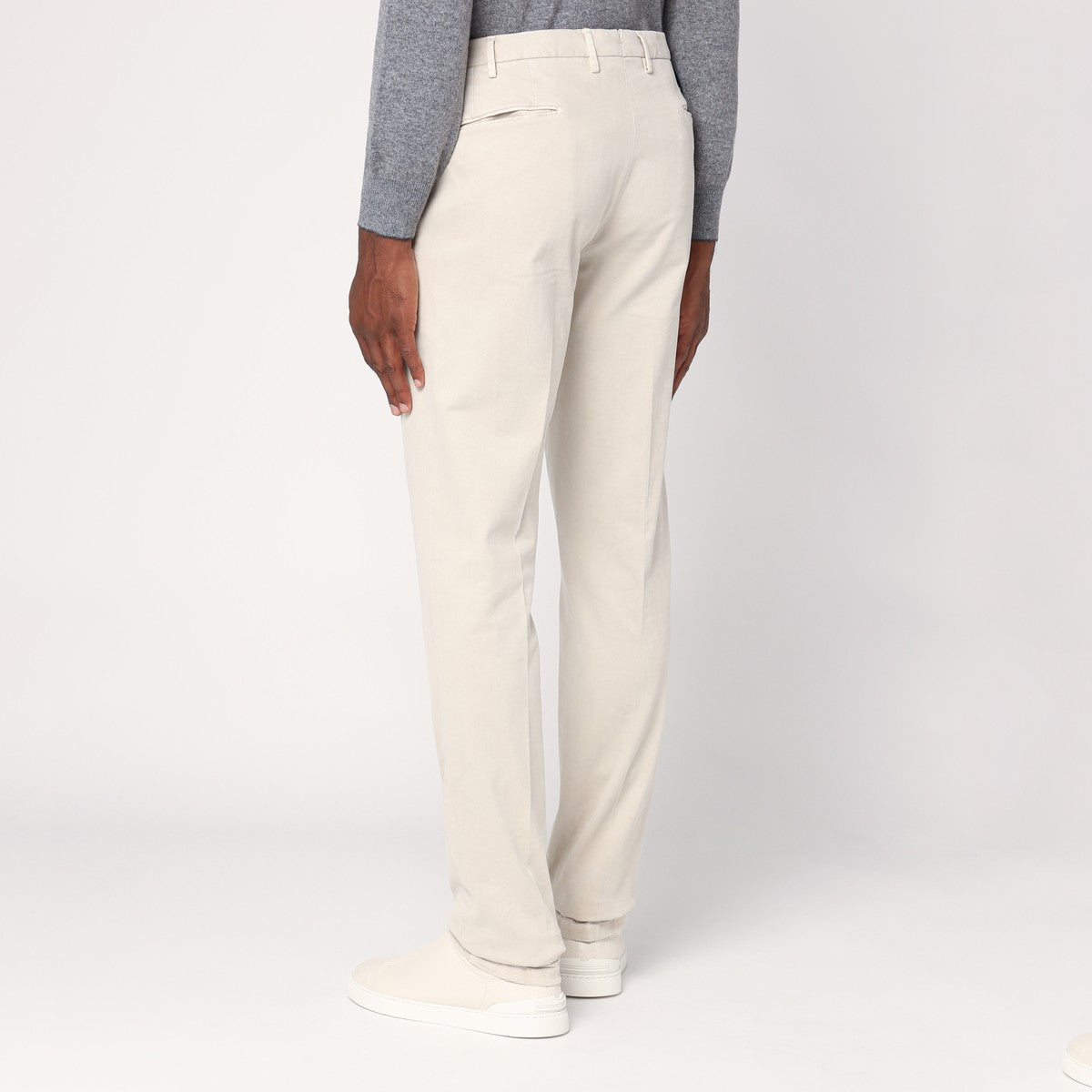 Santaniello Light beige cotton trousers Santaniello
