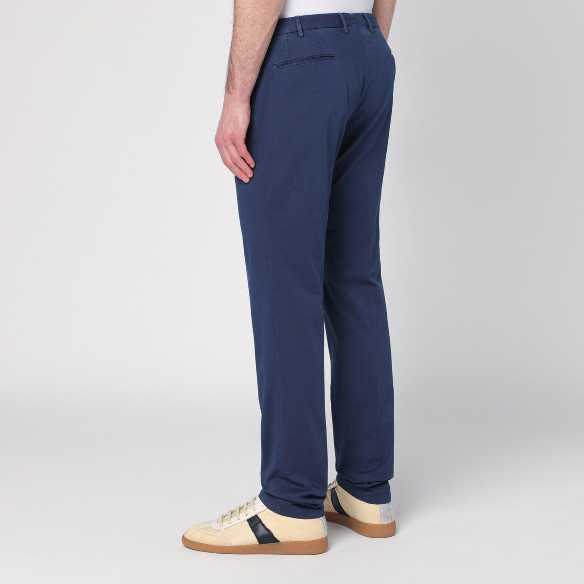 Santaniello Blue trousers in cotton Santaniello
