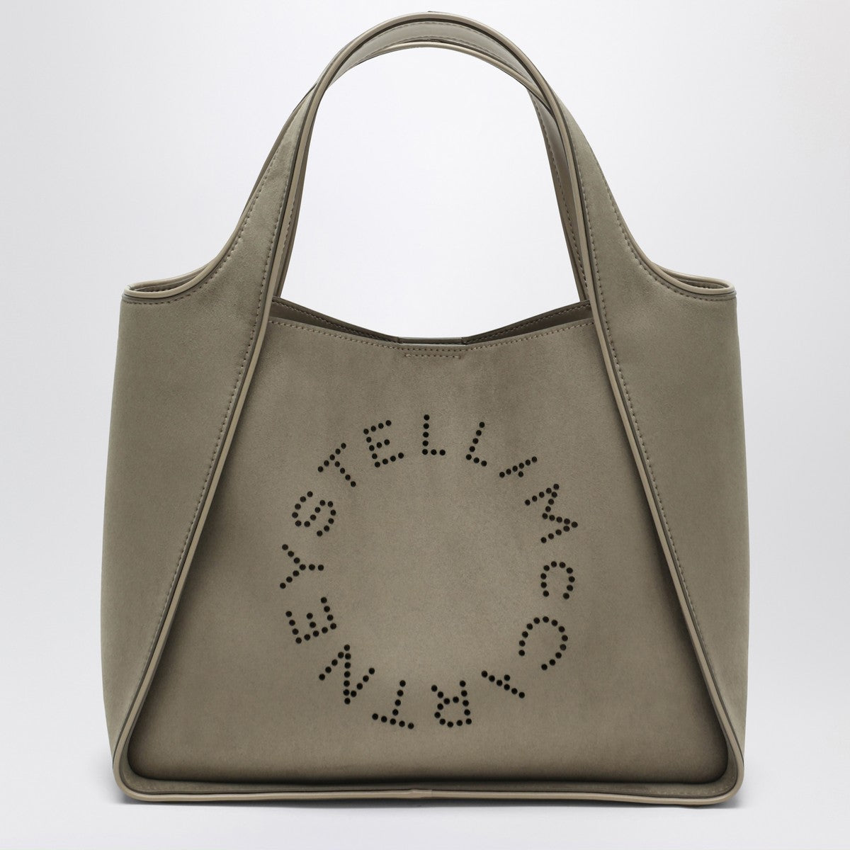 Stella McCartney Khaki-coloured medium Stella Logo bag Stella McCartney
