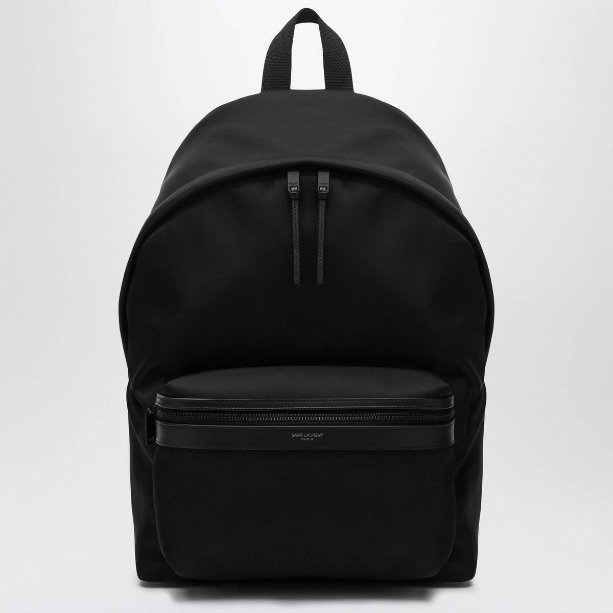 Saint Laurent Black leather and nylon backpack Saint Laurent