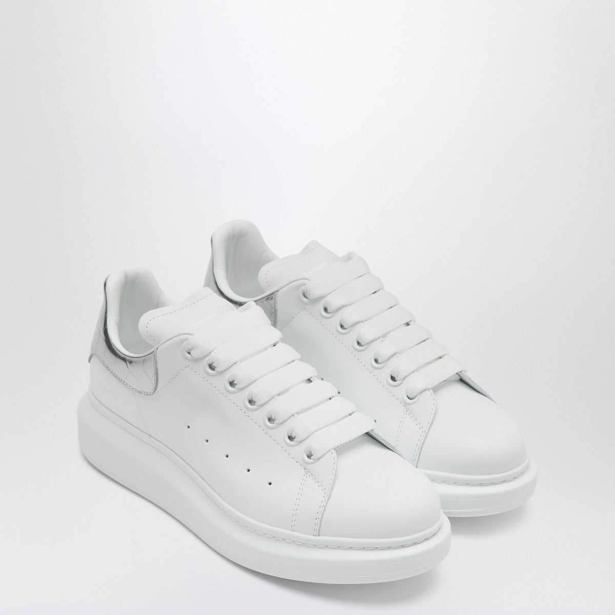 Alexander McQueen Oversize sneakers white/silver croc Alexander Mcqueen