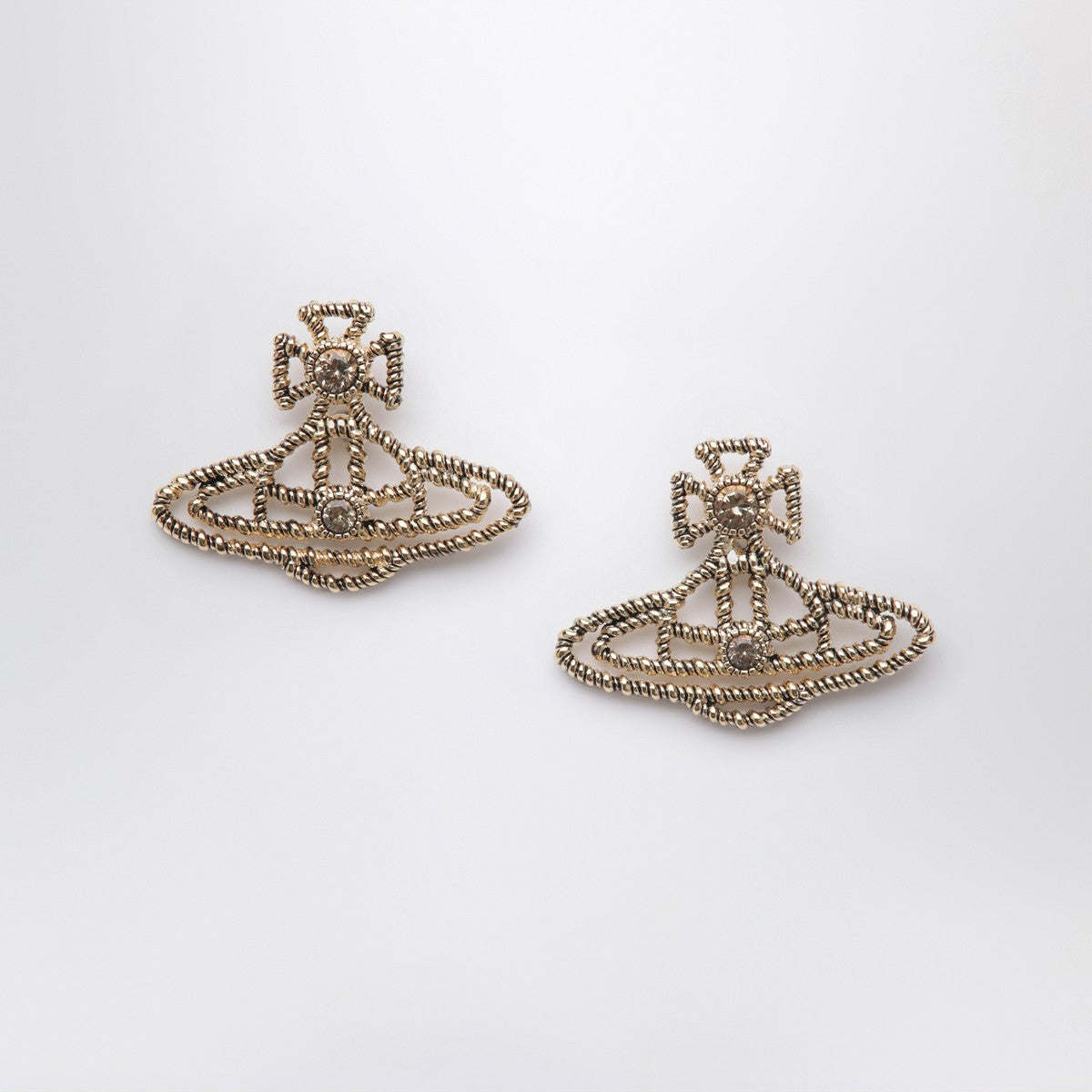 Vivienne Westwood Gold Orb logo earrings Vivienne Westwood