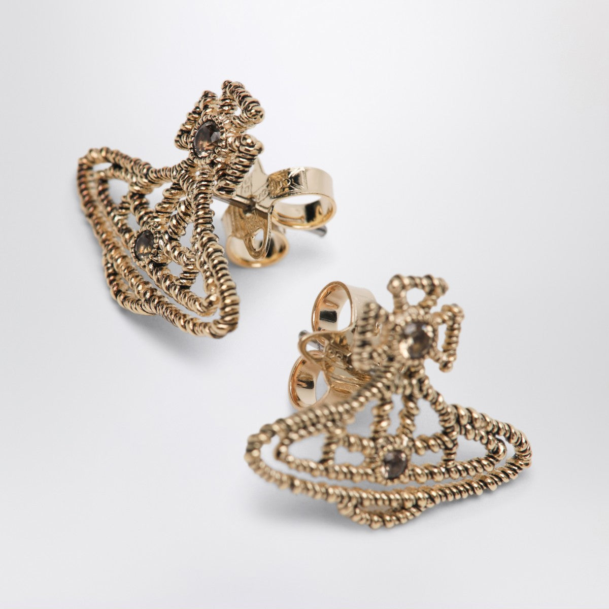 Vivienne Westwood Gold Orb logo earrings Vivienne Westwood