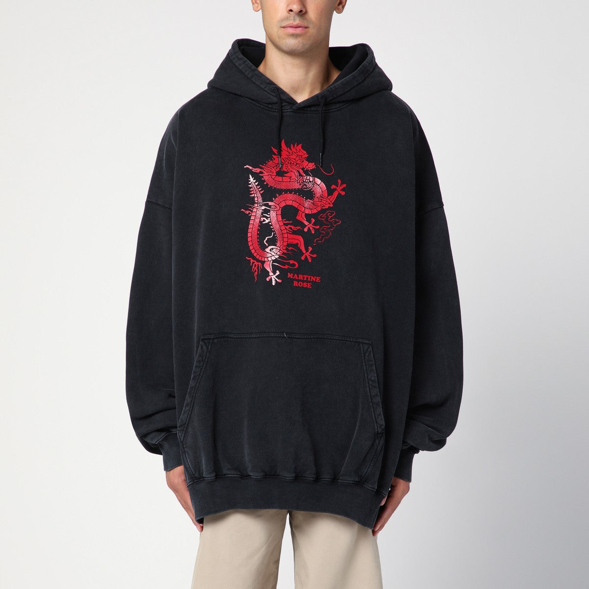 Martine Rose Oversized black hoodie Martine Rose