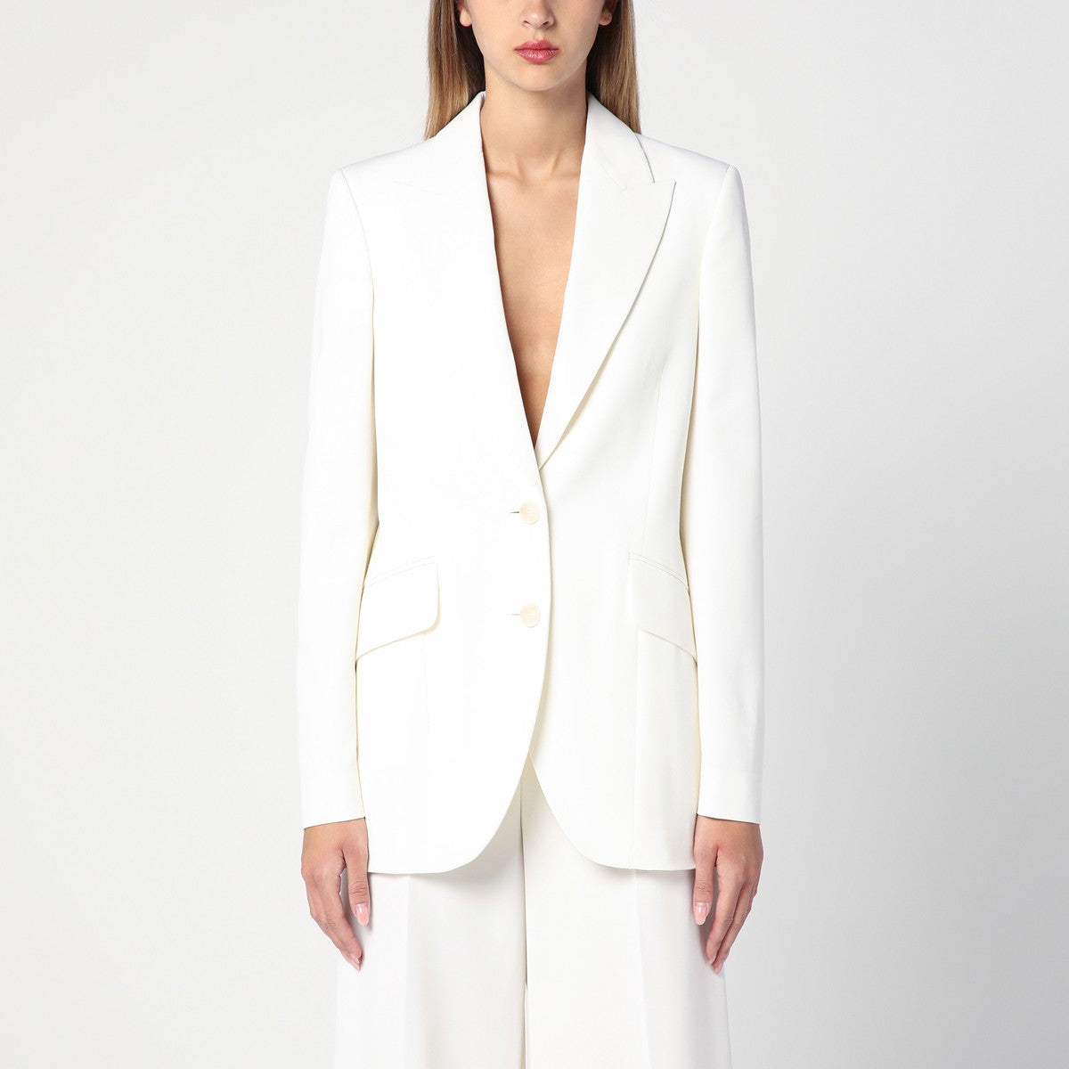 Stella McCartney Ivory wool single-breasted jacket Stella McCartney