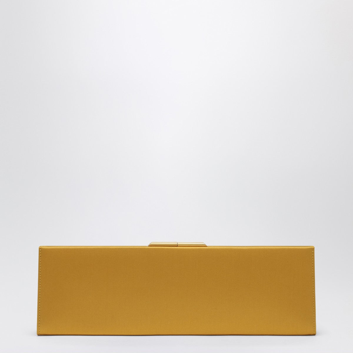 Saint Laurent Midnight Clutch Large in Orange Satin Saint Laurent