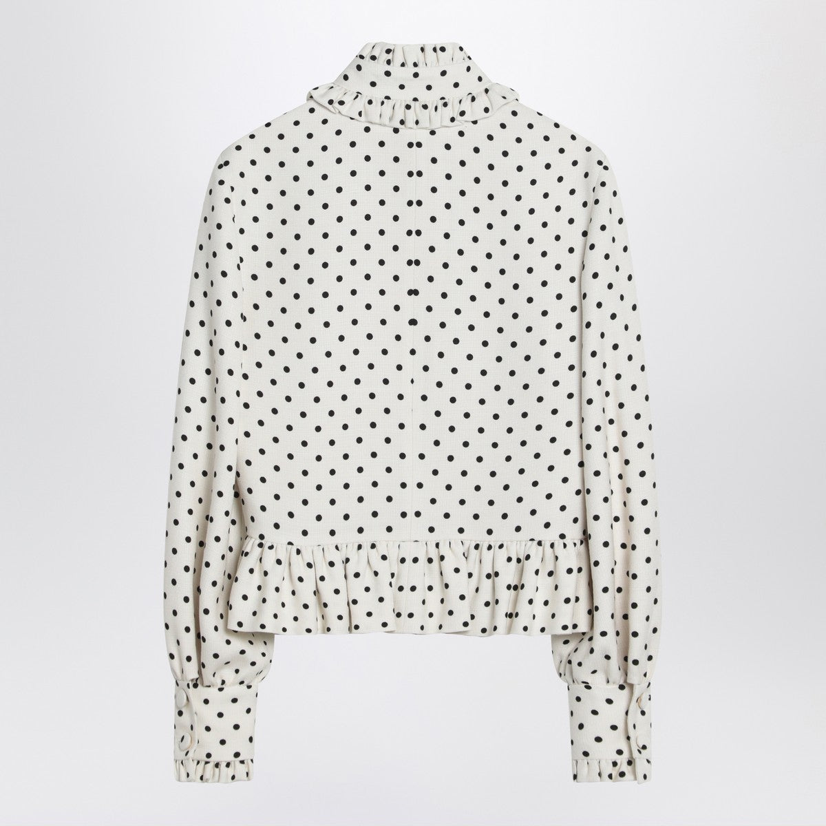 Valentino White single-breasted jacket with black polka dots Valentino