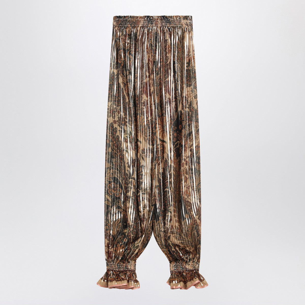 Valentino Pleated silk-blend trousers Valentino