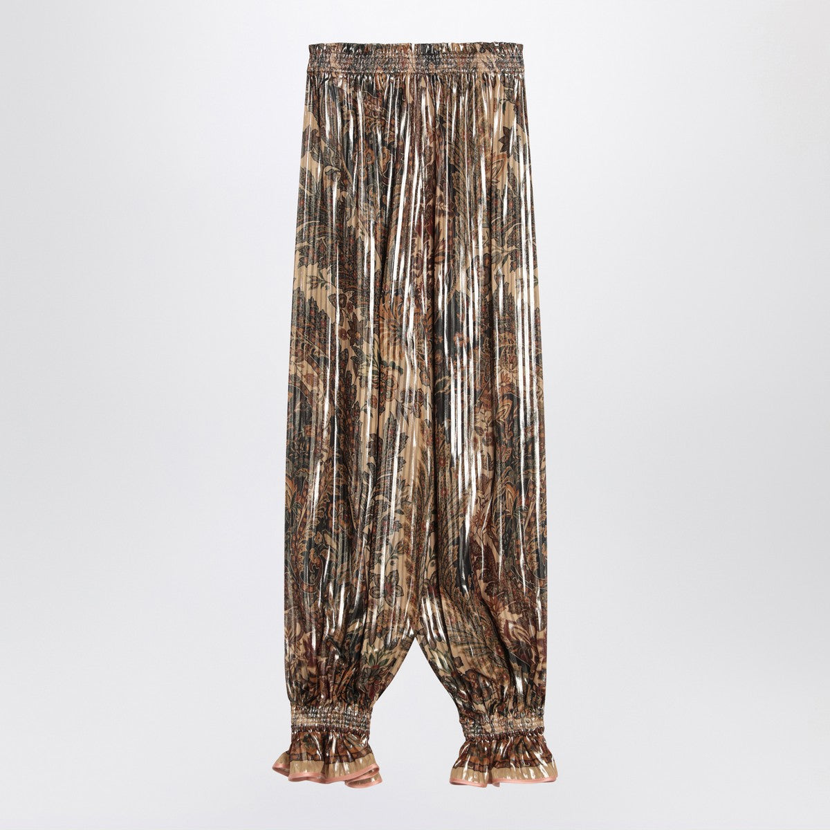 Valentino Pleated silk-blend trousers Valentino