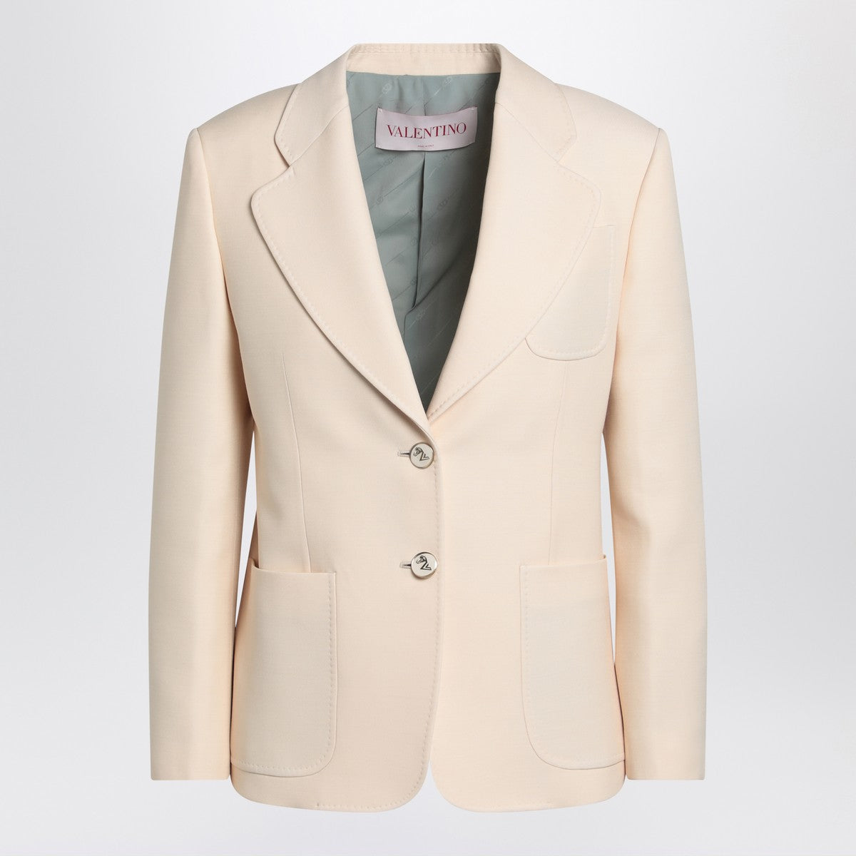 Valentino Wool and silk single-breasted jacket Valentino