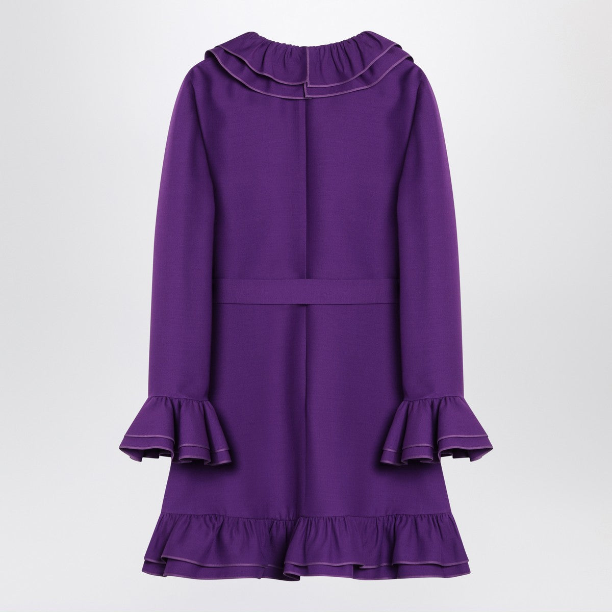 Valentino Purple wool and silk mini dress Valentino